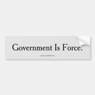 政府はForce Bumperステッカー バンパーステッカー