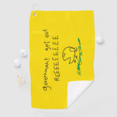 政府はREE SNEKRIGHTガズデンの旗を出します ゴルフタオル (インサイチュ)