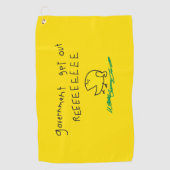 政府はREE SNEKRIGHTガズデンの旗を出します ゴルフタオル (正面)