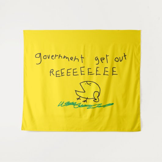 政府はREE SNEKRIGHTガズデンの旗を出します タペストリー (正面(横))