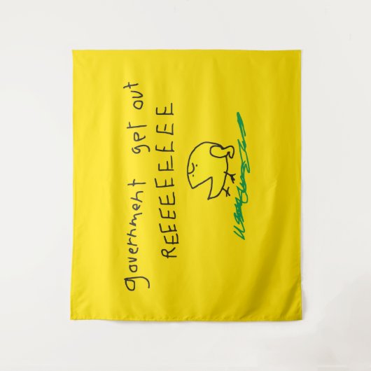 政府はREE SNEKRIGHTガズデンの旗を出します タペストリー (正面)