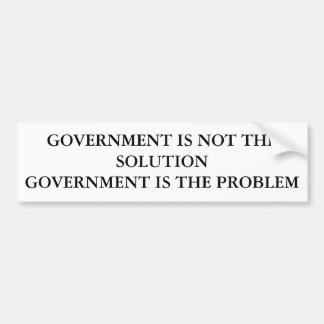 政府はSOLUTIONGOVERNMENTです…ではないです バンパーステッカー