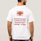 政府へお金および力を与えることはgivinのようです tシャツ (裏面)