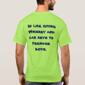 政府へお金および力を与えること。 Tシャツ (裏面)