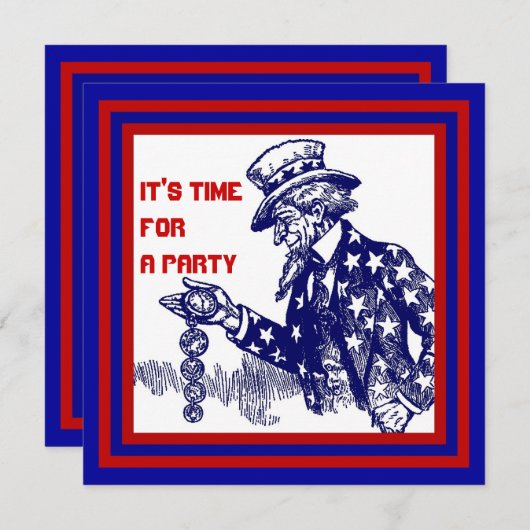 政府または軍隊の退職のパーティの招待状 招待状 (正面/裏面)