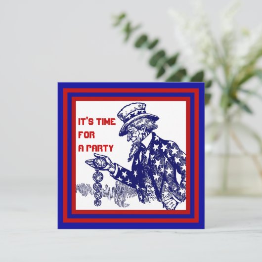 政府または軍隊の退職のパーティの招待状 招待状 (スタンド正面)