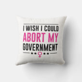 政府を中止出来ればよい クッション (裏面)