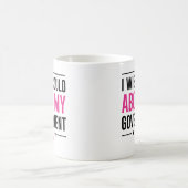 政府を中止出来ればよい コーヒーマグカップ (中央)