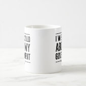 政府を中絶したい コーヒーマグカップ (中央)