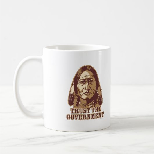 政府を信頼して下さい コーヒーマグカップ (左)