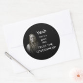 政府を信頼する ラウンドシール (封筒)