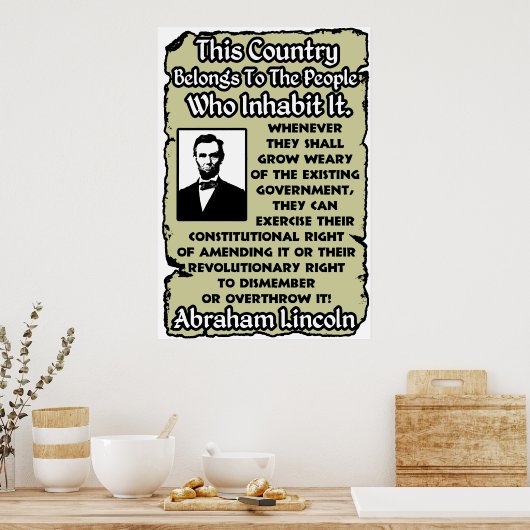 政府を倒す ポスター (キッチン)