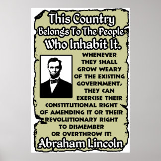 政府を倒す ポスター