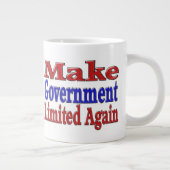政府を再び半分に制限する ジャンボコーヒーマグカップ (右)