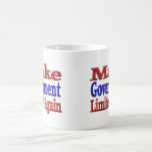 政府を再び半文字 コーヒーマグカップ (中央)