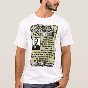 政府を打ち倒して下さい Tシャツ