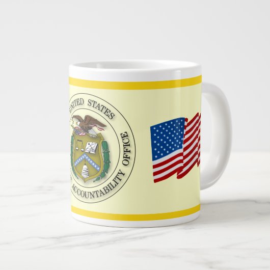 政府アカウンタビリティ事務所 ジャンボコーヒーマグカップ (正面右)