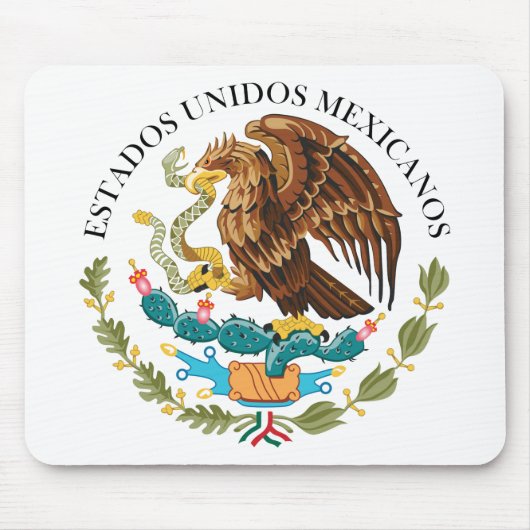 政府メキシコ、メキシコを密封して下さい マウスパッド (正面)