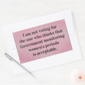 政府モニタリング 長方形シール (封筒)