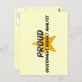 政府予誇りを持った算アナリスト ポストカード (正面/裏面)