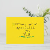 政府出て行け REE SNEKRIGHT ガズデン旗 カード (スタンド正面)
