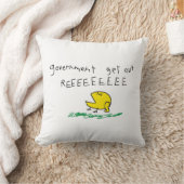 政府出て行け REE SNEKRIGHT ガズデン旗 クッション (ブランケット)