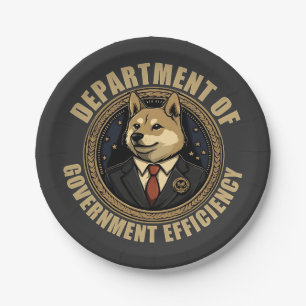 政府効率化省 DOGE犬 ペーパープレート