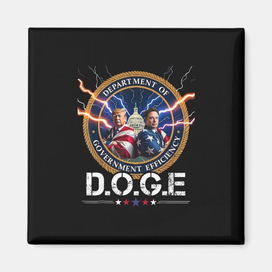 政府効率化省 Doge トランプ 47t マグネット (正面)