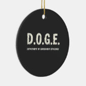 政府効率化省 DOGE 犬 セラミックオーナメント (右)