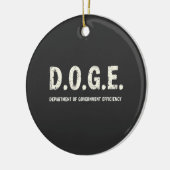 政府効率化省 DOGE 犬 セラミックオーナメント (左)