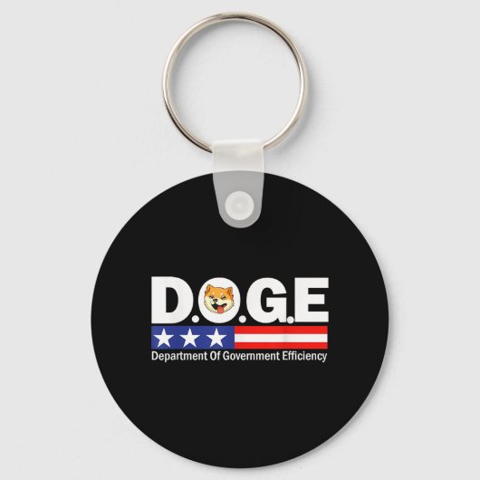 政府効率局などDoge D.o. キーホルダー (正面)