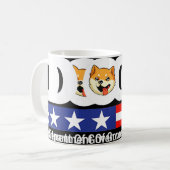 政府効率局などDoge D.o. コーヒーマグカップ (正面左)