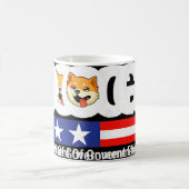 政府効率局などDoge D.o. コーヒーマグカップ (中央)