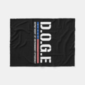政府効率局などDoge D.o. フリースブランケット (正面(横))