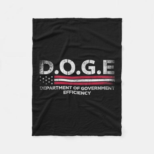 政府効率局などDoge D.o. フリースブランケット (正面)