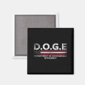 政府効率局などDoge D.o. マグネット (正面/裏面)