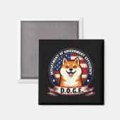 政府効率局などDoge D.o. マグネット (正面/裏面)
