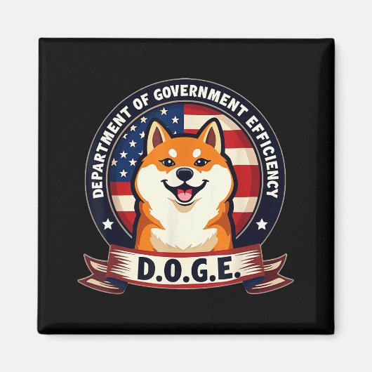 政府効率局などDoge D.o. マグネット (正面)