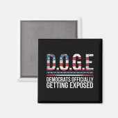 政府効率局などDoge D.o. マグネット (正面/裏面)