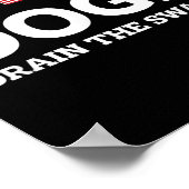 政府効率局の排水管 ポスター (角)