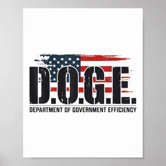 政府効率局のD.o.例： Doge Department of Government Efficie ポスター (正面)