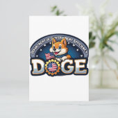 政府効率局ドージドッグ サンキューカード (スタンド正面)