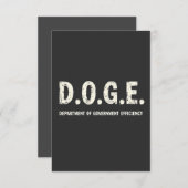 政府効率局ドージドッグ サンキューカード (正面/裏面)