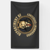 政府効率局ドージドッグ 横断幕 (縦)