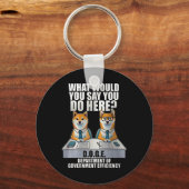 政府効率局D.o.例えばDoge キーホルダー (正面)