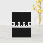政府効率部門 D.o.g.e. ユーモア カード (黄色い花)