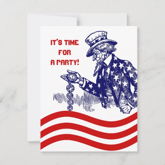 政府又は軍隊退職パーティの招待状 招待状 (正面)