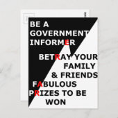 政府情報提供者 ポストカード (正面/裏面)