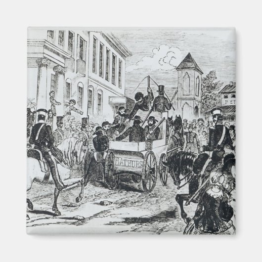 政府搬送の到達 マグネット (正面)