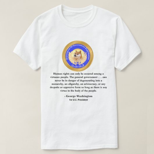 政府搾取省 Tシャツ (デザイン正面)